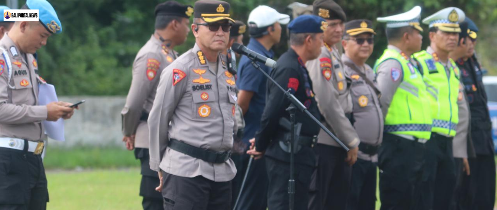 H-5 Natal, 1.873 Personel Polda Bali Resmi Mulai Amankan Wilayah Pulau Dewata