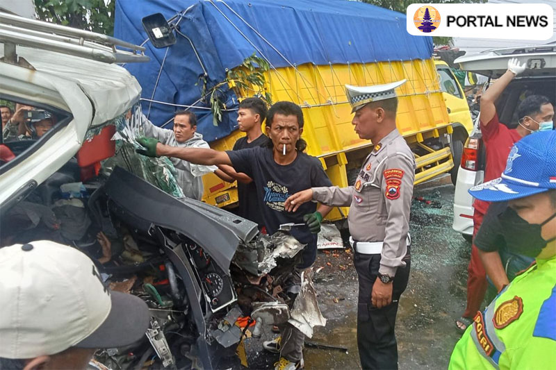 Tragedi Maut di Jalur Ajibarang: Kecelakaan Beruntun Libatkan 3 Kendaraan, 2 Nyawa Melayang