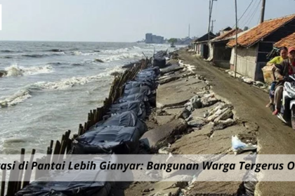 Ancaman Abrasi di Pantai Lebih Gianyar: Bangunan Warga Tergerus Ombak Pasang