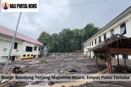 Banjir Bandang Terjang Mapolres Sitaro, Empat Polisi Terluka