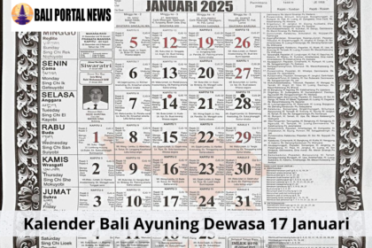 Kalender Bali Ayuning Dewasa 17 Januari