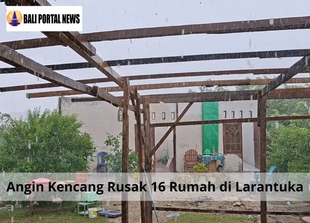 Angin Kencang Rusak 16 Rumah di Larantuka