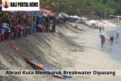 Abrasi Kuta Memburuk Breakwater Dipasang