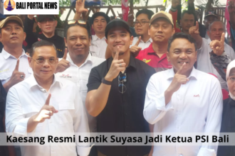 Kaesang Resmi Lantik Suyasa Jadi Ketua PSI Bali