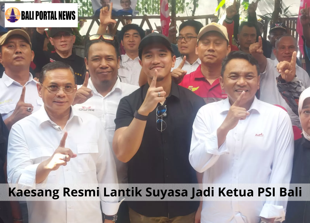 Kaesang Resmi Lantik Suyasa Jadi Ketua PSI Bali
