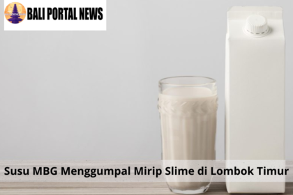 Susu MBG Menggumpal Mirip Slime di Lombok Timur