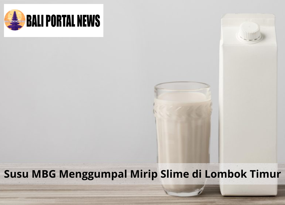 Susu MBG Menggumpal Mirip Slime di Lombok Timur