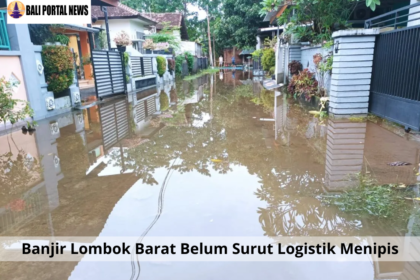 Banjir Lombok Barat Belum Surut Logistik Menipis