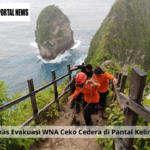Basarnas Evakuasi WNA Ceko Cedera di Pantai Kelingking