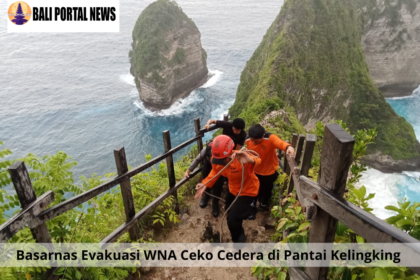Basarnas Evakuasi WNA Ceko Cedera di Pantai Kelingking