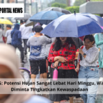 BMKG: Potensi Hujan Sangat Lebat Hari Minggu, Warga Diminta Tingkatkan Kewaspadaan