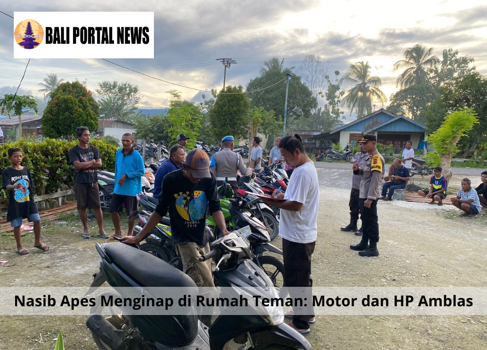 Nasib Apes Menginap di Rumah Teman: Motor dan HP Amblas