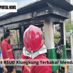 Loket RSUD Klungkung Terbakar Mendadak
