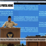Teguran Keras Prabowo ke Pemerintah Bali Soal Masalah Sampah