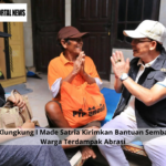 Bupati Klungkung I Made Satria Kirimkan Bantuan Sembako bagi Warga Terdampak Abrasi