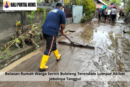 Belasan Rumah Warga Seririt Buleleng Terendam Lumpur Akibat Jebolnya Tanggul