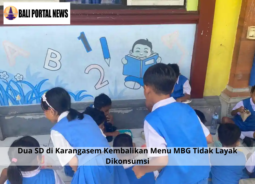 Dua SD di Karangasem Kembalikan Menu MBG Tidak Layak Dikonsumsi