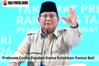 Prabowo Cerita Pejabat Korea Keluhkan Pantai Bali