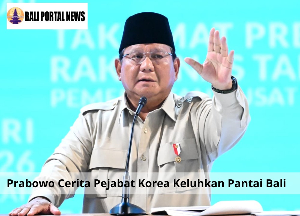 Prabowo Cerita Pejabat Korea Keluhkan Pantai Bali