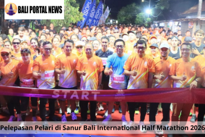 Pelepasan Pelari di Sanur Bali International Half Marathon 2026