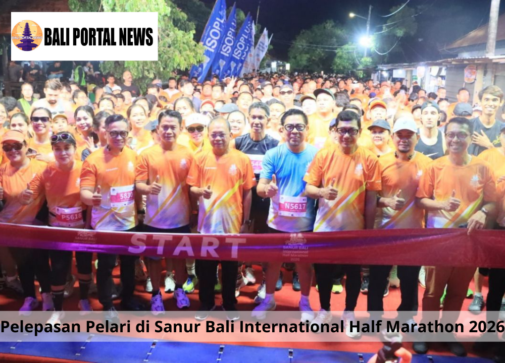 Pelepasan Pelari di Sanur Bali International Half Marathon 2026