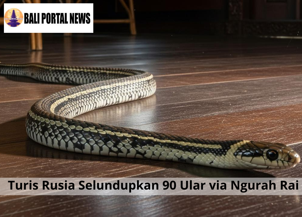 Turis Rusia Selundupkan 90 Ular via Ngurah Rai
