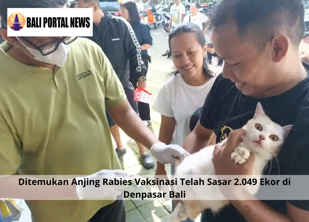 Ditemukan Anjing Rabies Vaksinasi Telah Sasar 2.049 Ekor di Denpasar Bali