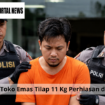 Satpam Toko Emas Tilap 11 Kg Perhiasan demi Judi