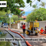 Wisatawan Segara Madu Dievakuasi Akibat Banjir