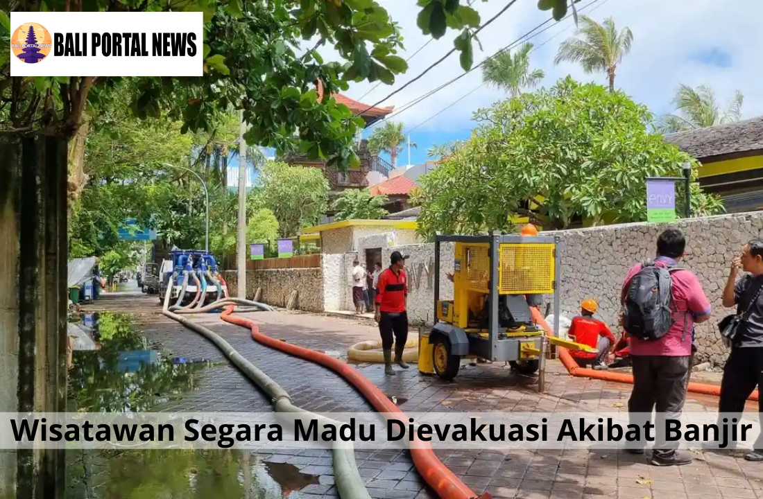 Wisatawan Segara Madu Dievakuasi Akibat Banjir