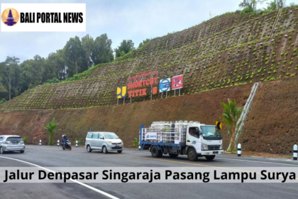 Jalur Denpasar Singaraja Pasang Lampu Surya