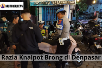 Razia Knalpot Brong di Denpasar