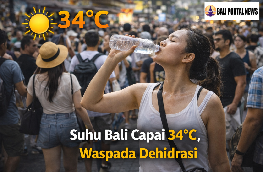Suhu Bali Capai 34°C, Waspada Dehidrasi