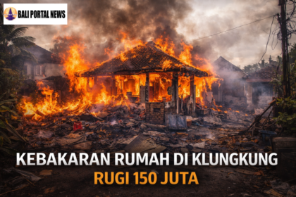 Kebakaran Rumah di Klungkung Rugi 150 Juta