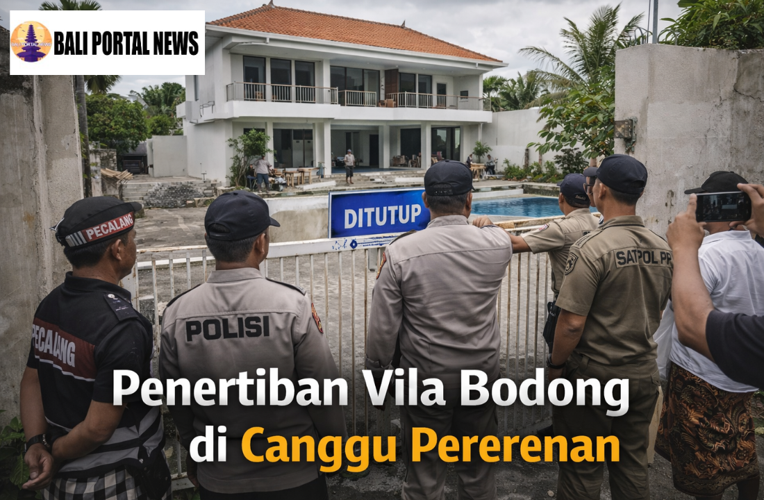 Penertiban Vila Bodong di Canggu Pererenan