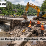 Jembatan Karangasem Diperbaiki Pasca Rob