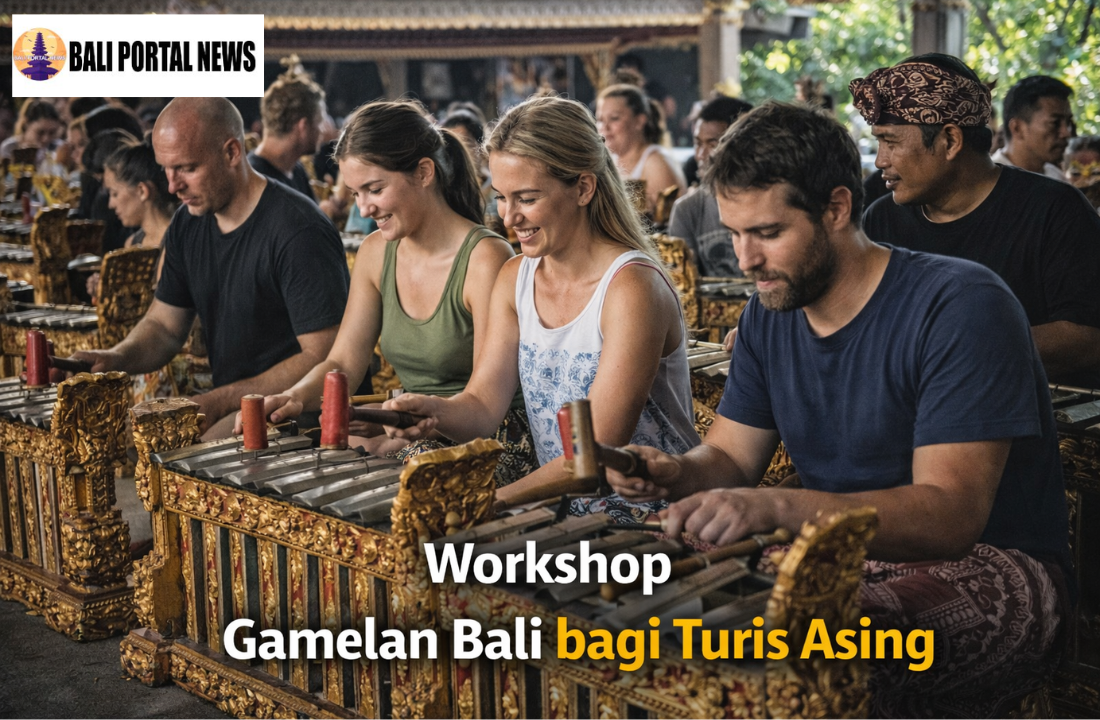 Workshop Gamelan Bali bagi Turis Asing
