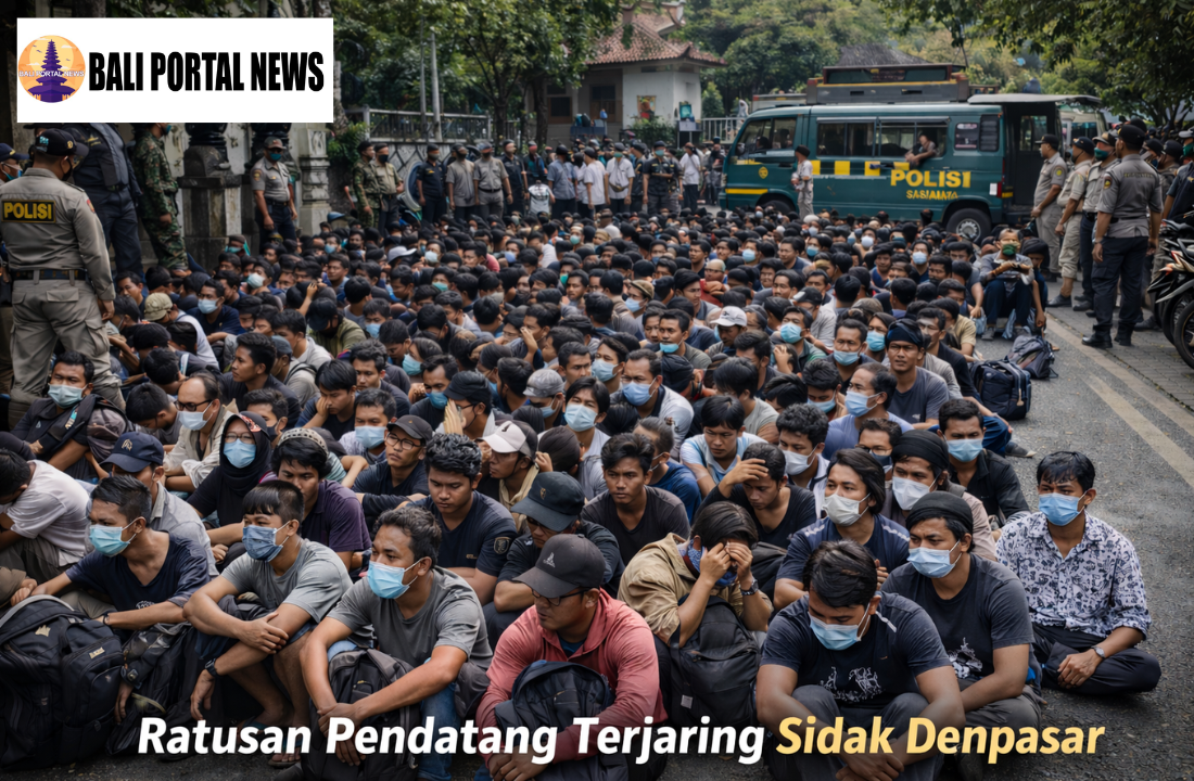 Ratusan Pendatang Terjaring Sidak Denpasar