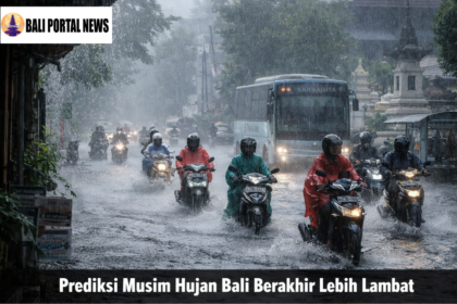 Prediksi Musim Hujan Bali Berakhir Lebih Lambat