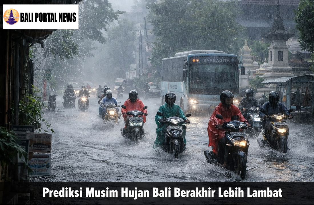 Prediksi Musim Hujan Bali Berakhir Lebih Lambat